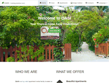 Tablet Screenshot of oasi-holidaysbelize.com